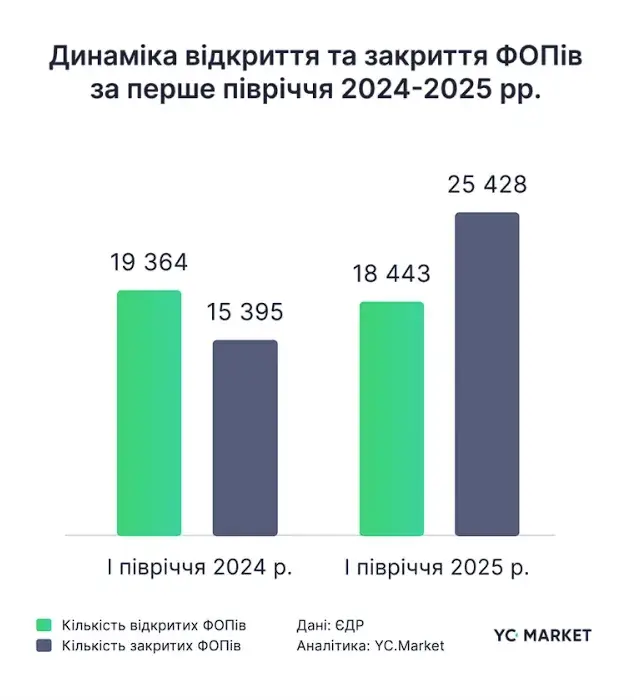 В Україні за пів року зникли тисячі ІТ-ФОПів: що стало причиною